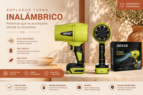 Soplador de aire comprimido inalámbrico SEESE