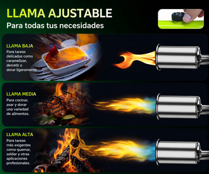 Niveles de llama del soplete SEESE